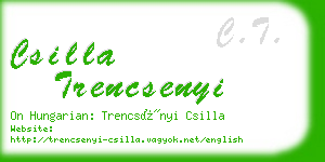 csilla trencsenyi business card